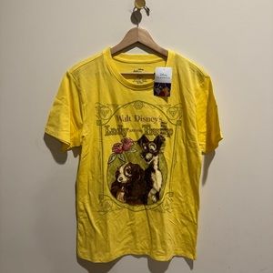 NWT Disney classics yellow lady and the tramp T-shirt top